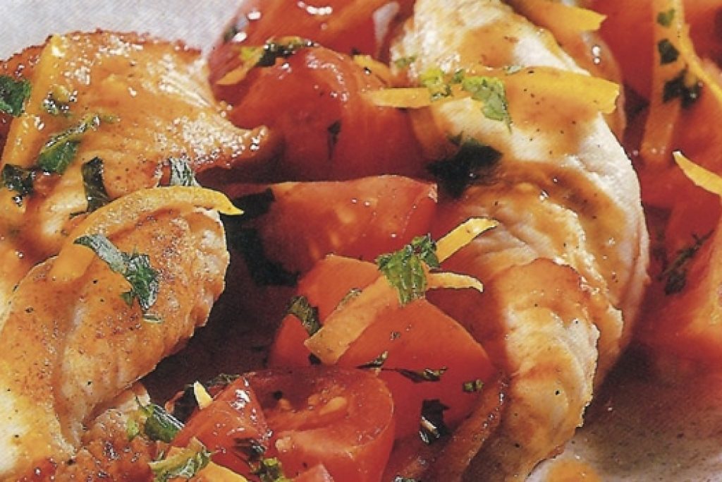 Filetti-di-sogliola-con-pomodorini-e-menta