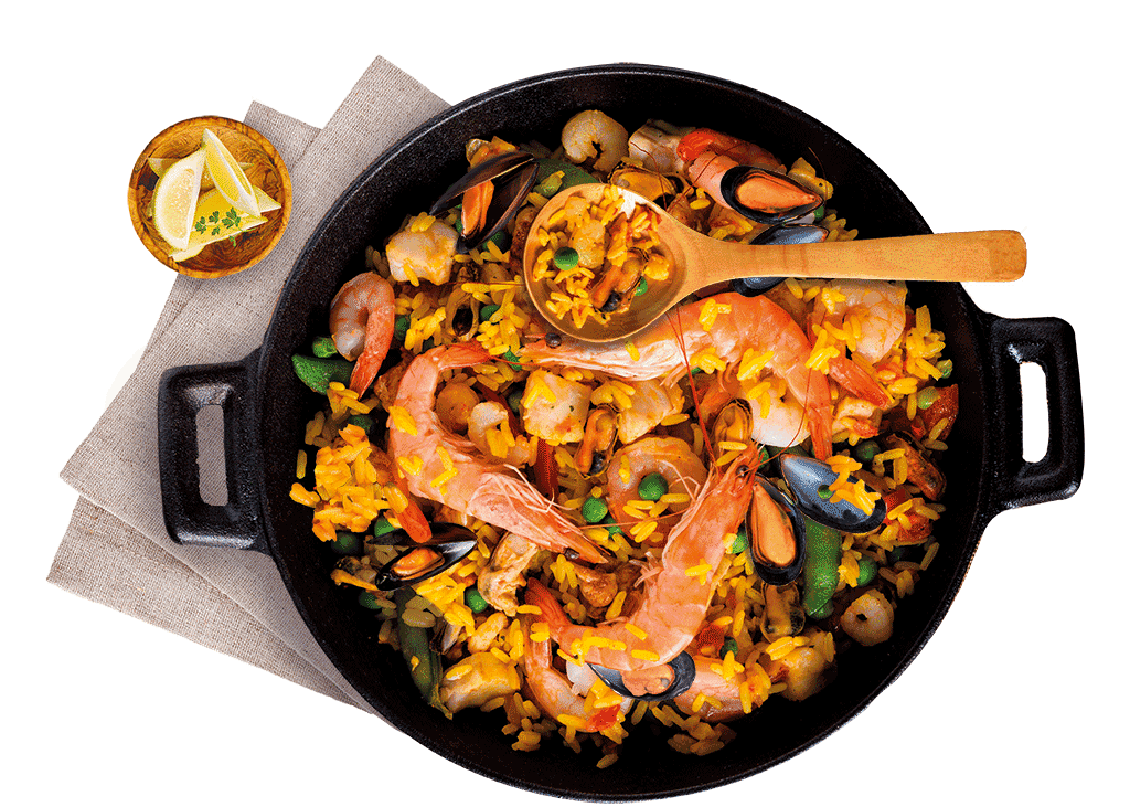 Paella-carne-pesce
